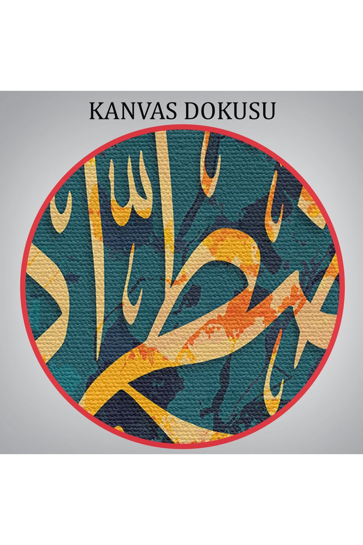 Allah dan Başka Bir Tanrımı Var? Ne Kadar Az Düşünüyorsunuz? Kanvas Tablo-3322