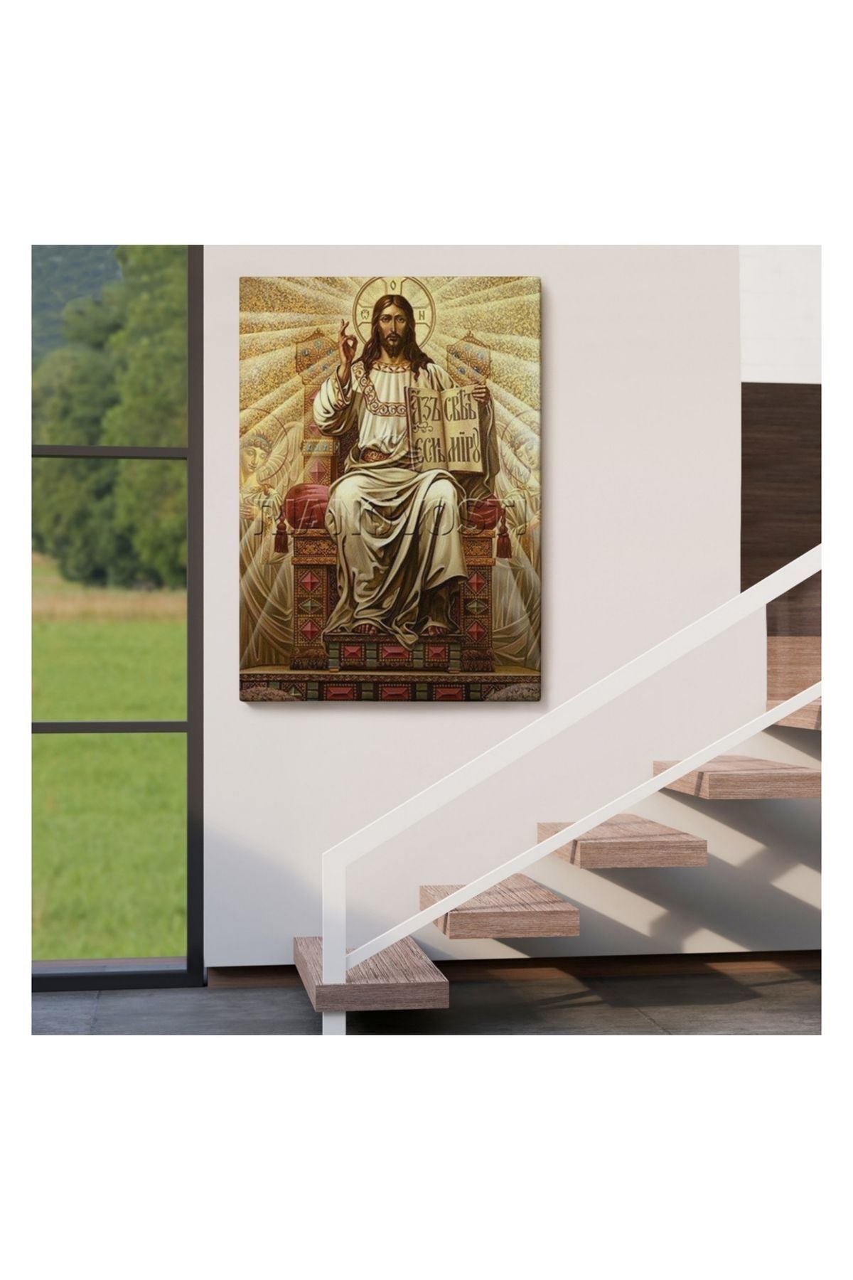 Kanvas Tablo, Duvar Dekoru, Hz İsa Long live Christ the King 6189 BUNGKNV