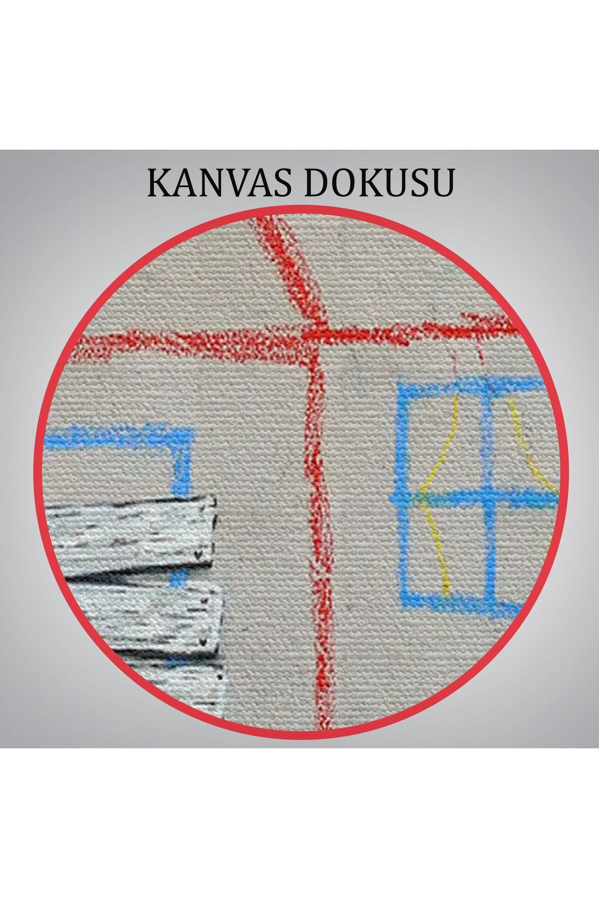 Bansky Çocuğun Çizdiği Evin Kapısını Kapatan Adam Kanvas Tablo-5019