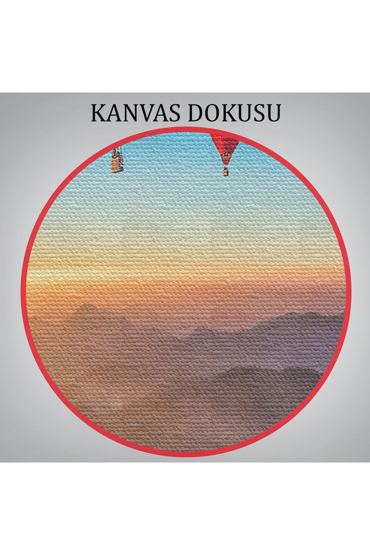 YB Hava Balonları Dekoratif Kanvas Duvar Tablosu-3580