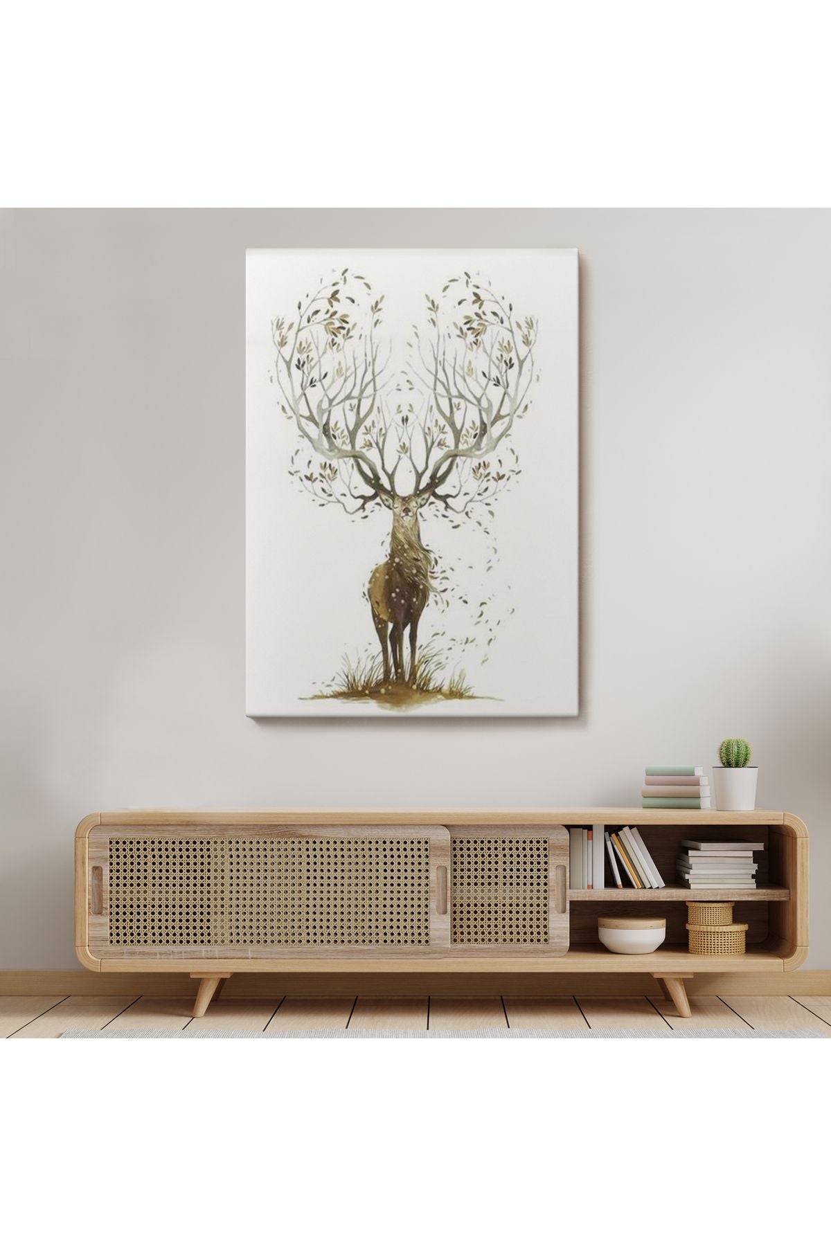 emn seri001 Yaprak Boynuzlu Geyik Tablosu-6133