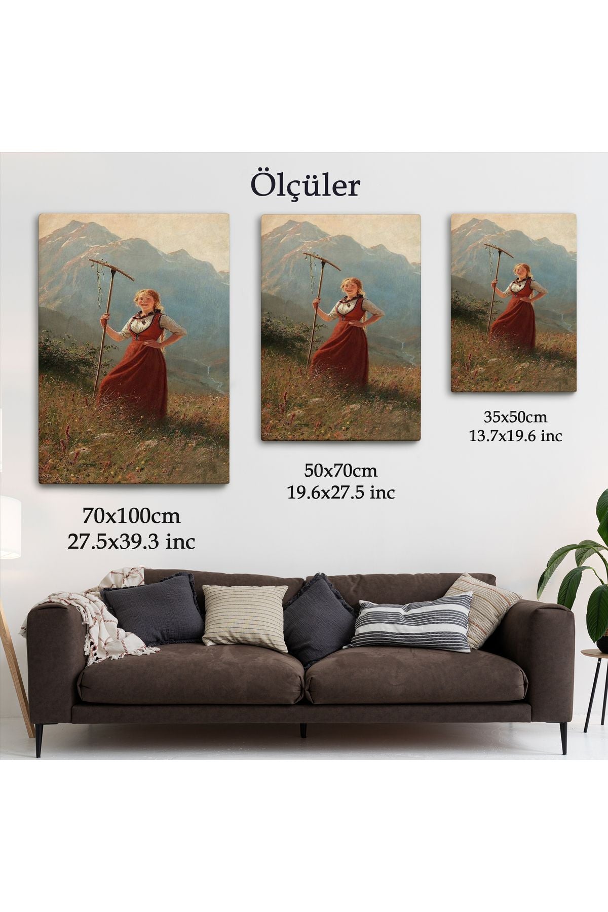 Alman Köylü Kızı Dekoratif Duvar Tablosu-6146