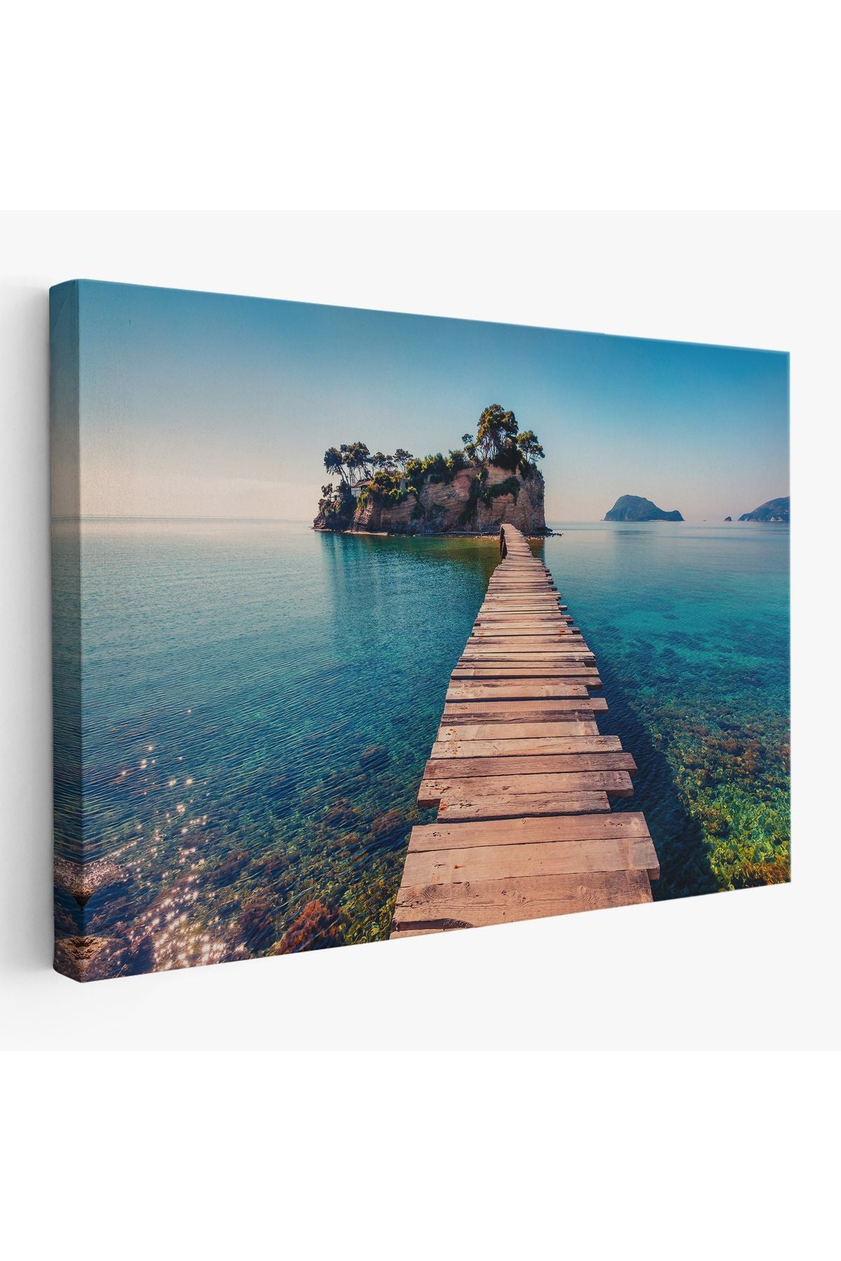 Zakinthos Adası Yunaniztan Dekoratif Kanvas Duvar Tablosu-3584