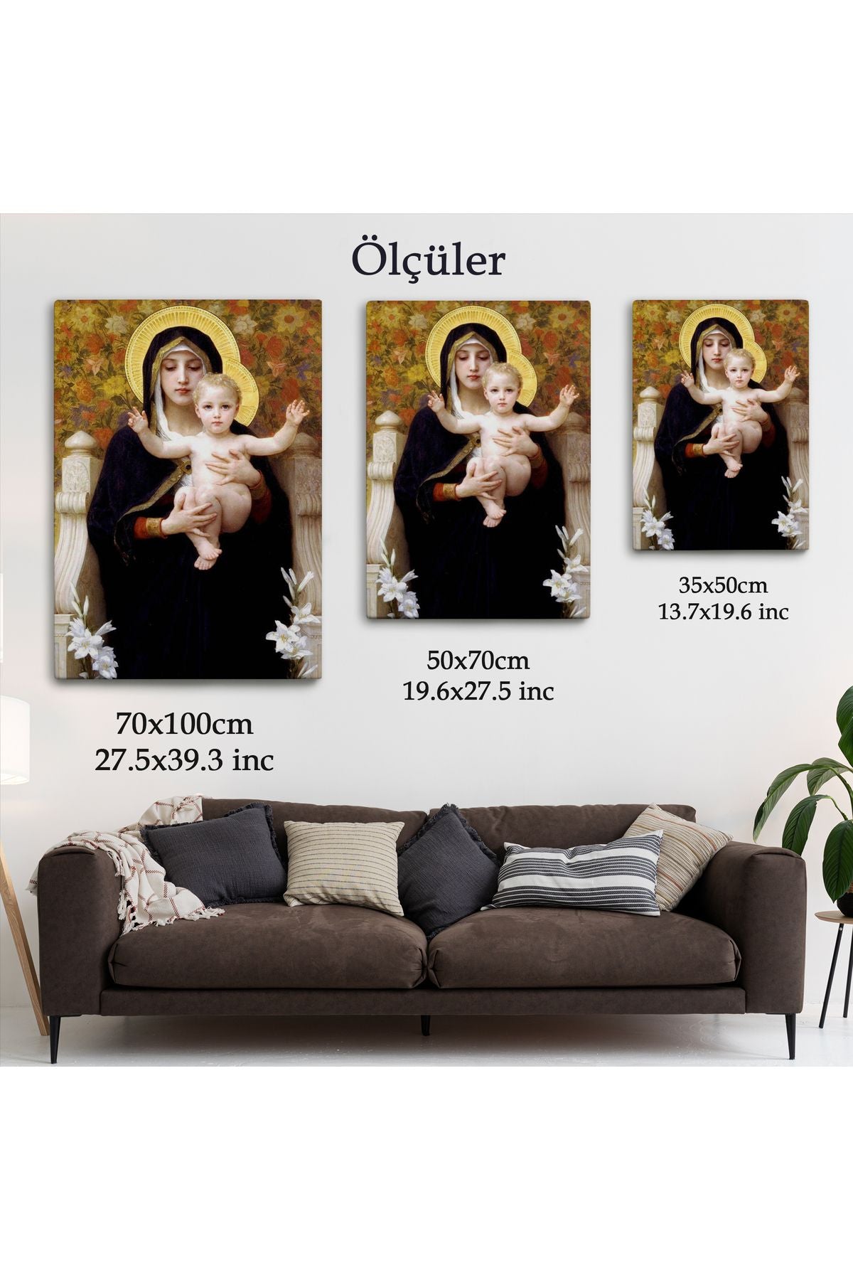 Zambak İle Bakire Tablosu - The Madonna of the Lilies-6479