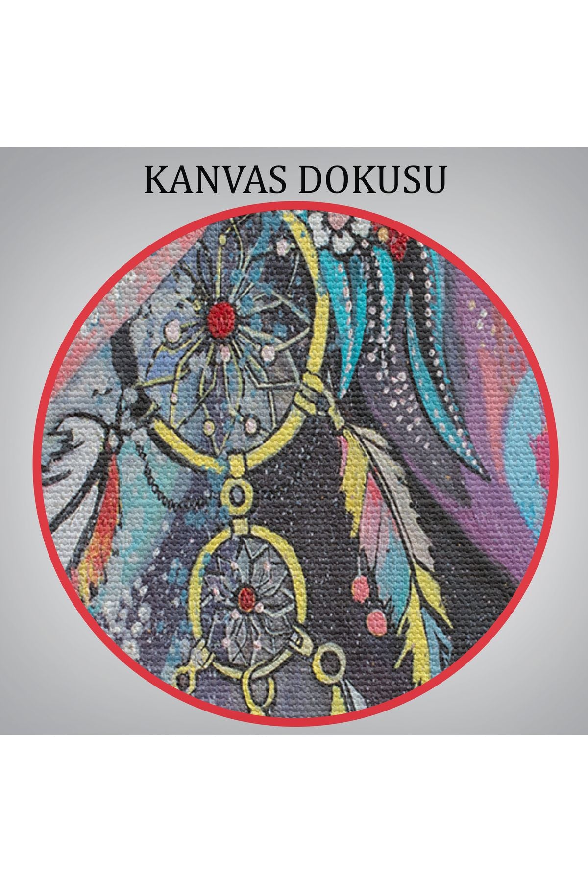 Koruyucu Kız Portresi Yağlıboya Görünüm Dekoratif Kanvas Duvar Tablosu-3469