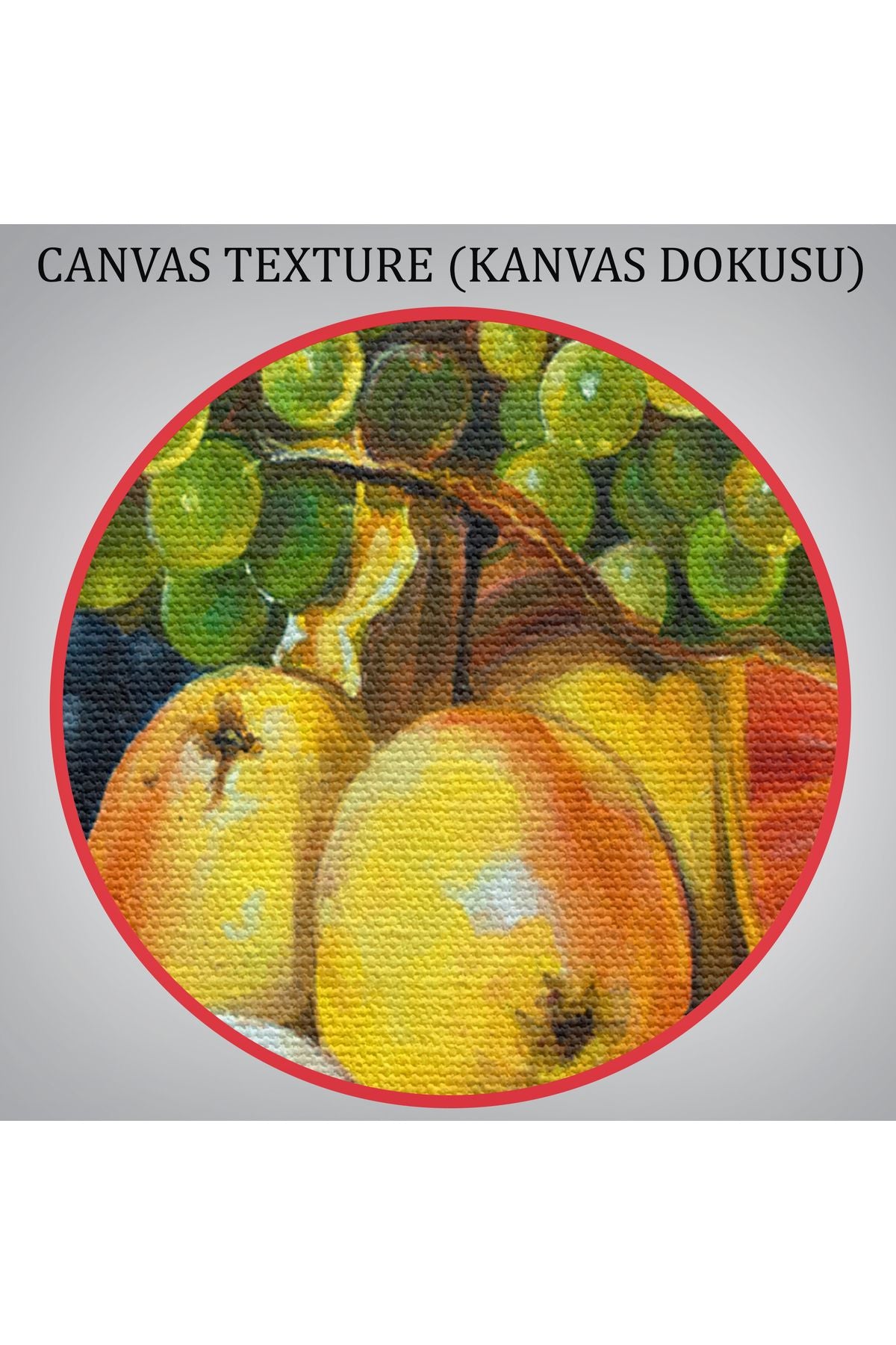 Masa Üstündaki Meyveler Yağlı Boya Görünümlü Tablo-1221