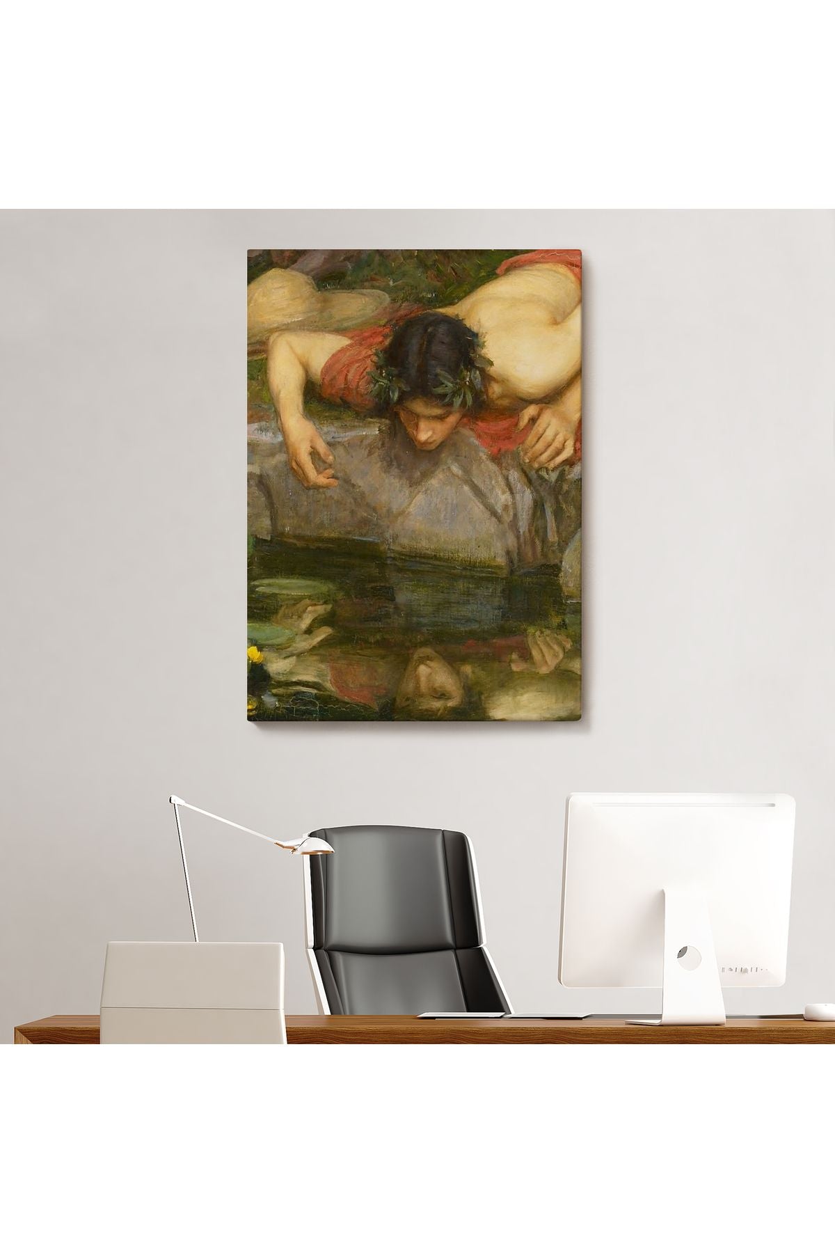 Yankı ve Nergis Ayrıntı Tablosu, John William Waterhouse-6096