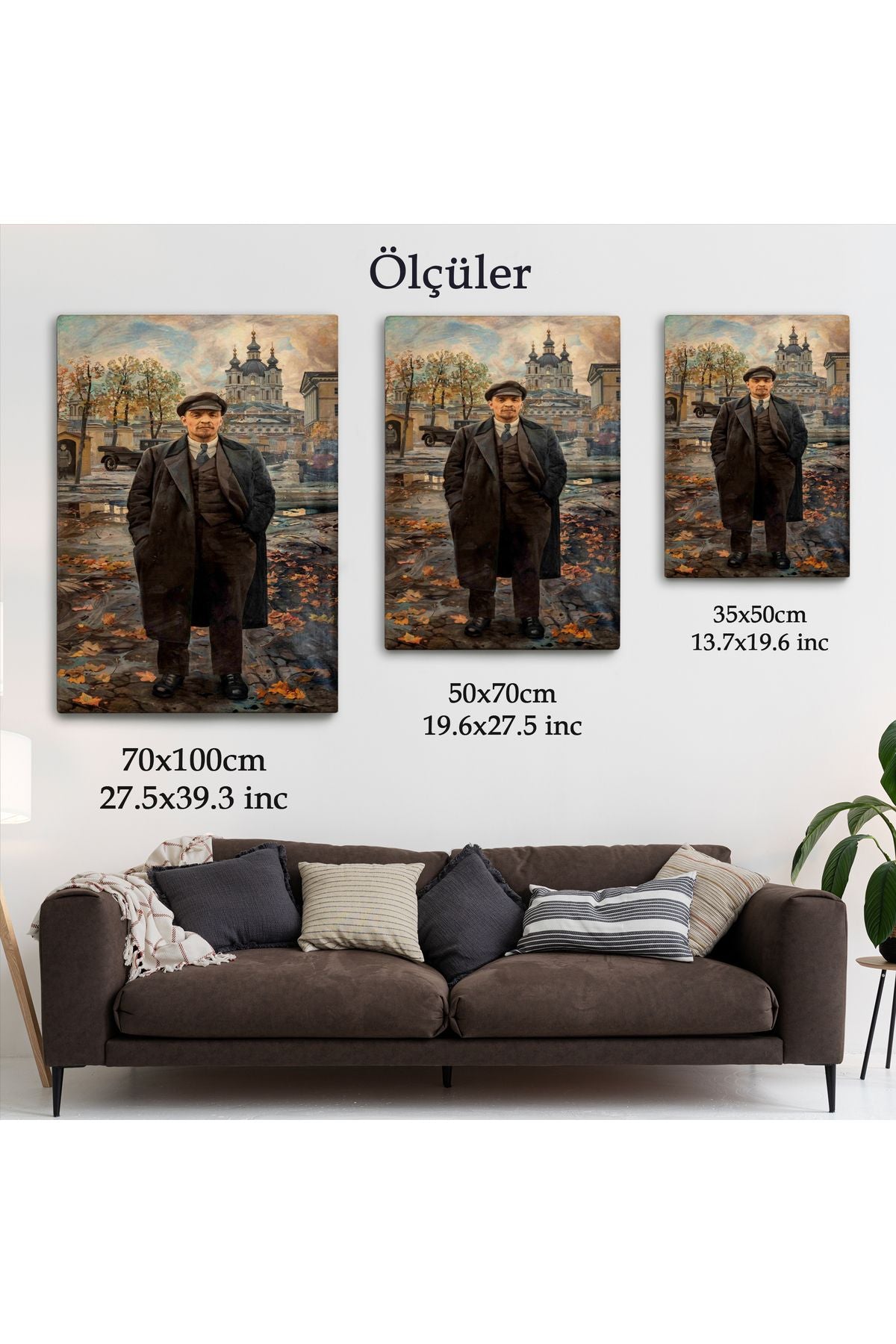 Vladimir Lenin Sovyet Dönemi Rusya Dekoratif Duvar Tablosu-6194