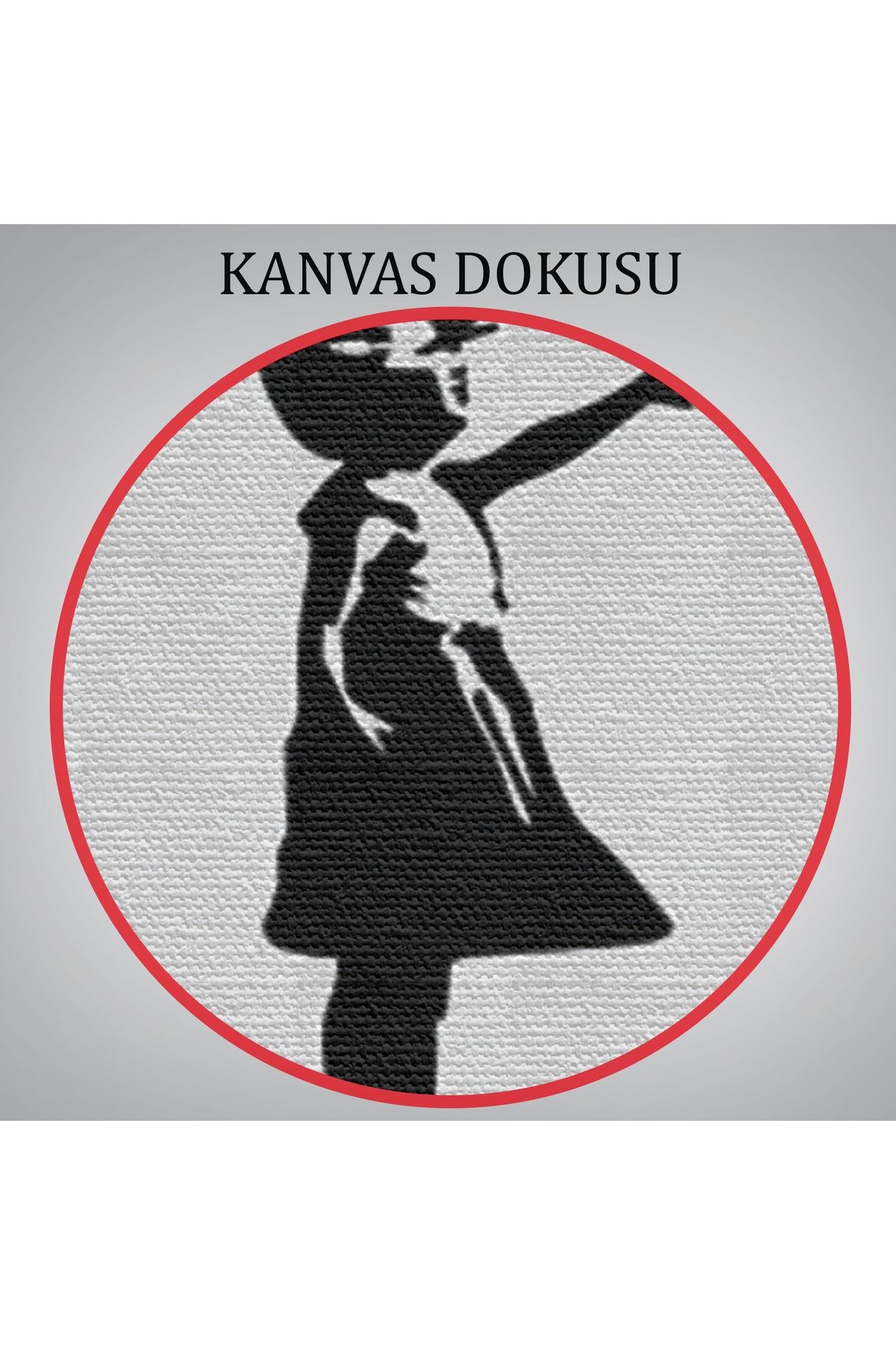 Banksy Kırmızı Balonlu Kızın'ın Her Zaman Umut Vardır Yazılı Tablosu-5012