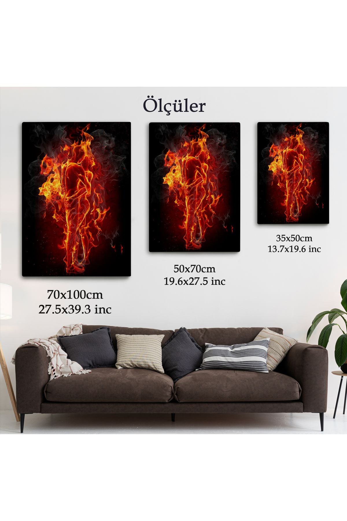 Ateşli Çift Dekoratif Duvar Tablosu -6183