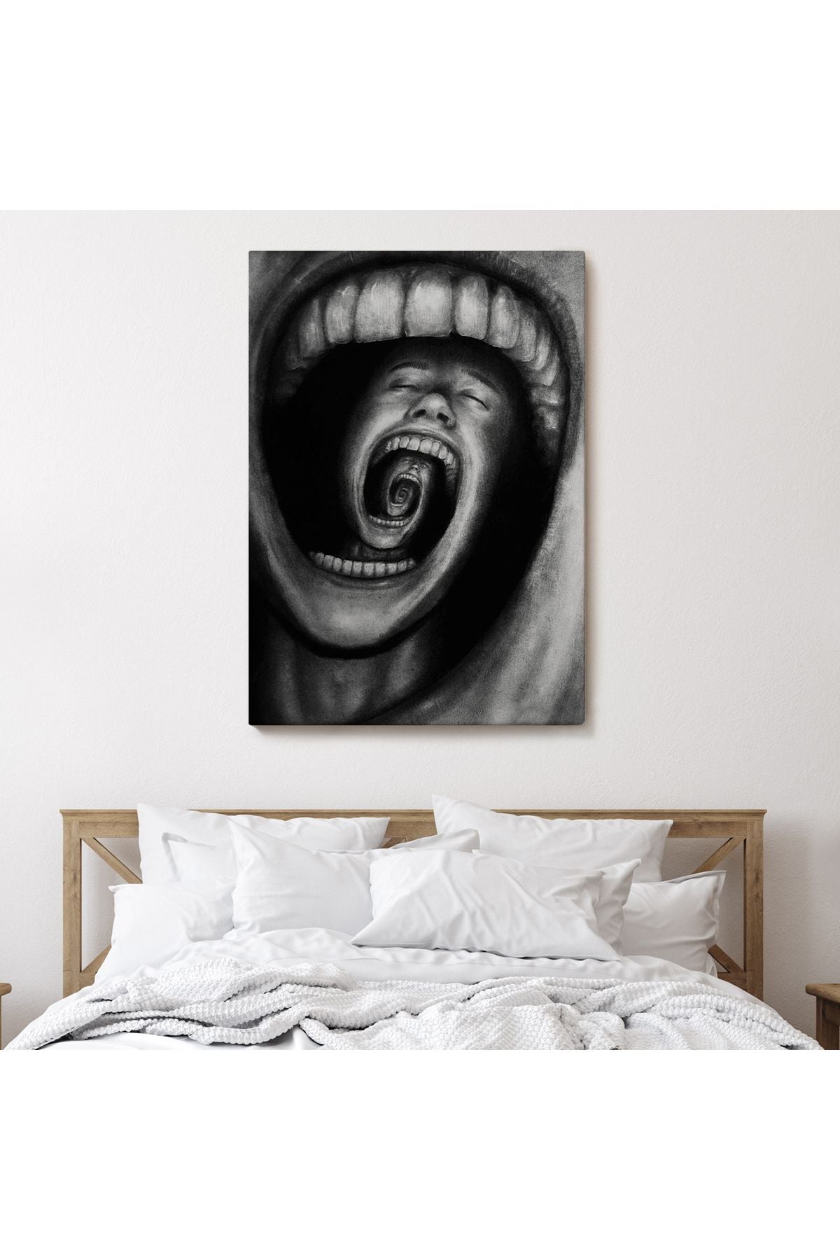 Depresyon ve Ruh Sağlığı Sanatı Duvar Sanatı Kanvas Tablo-5223