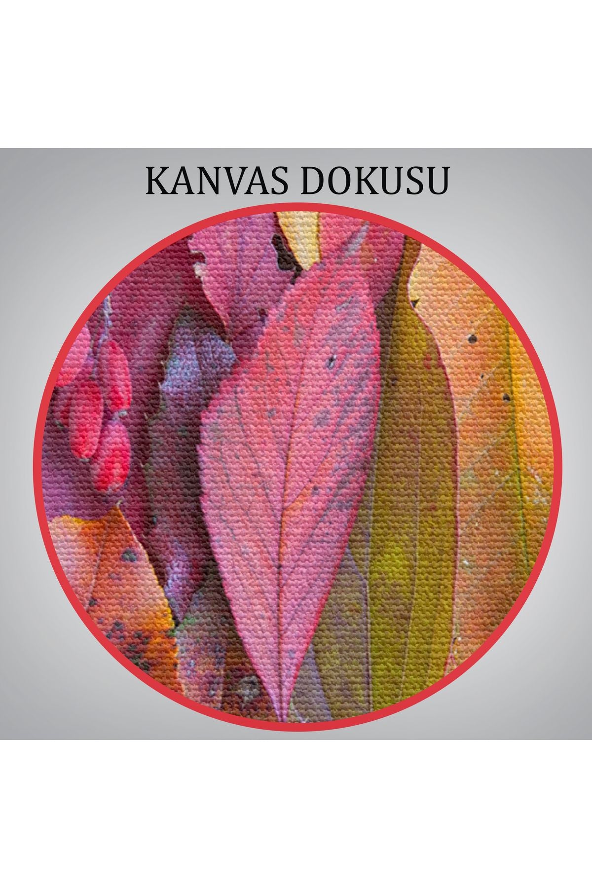 Sonbahar Yaprakları Dekoratif Kanvas Duvar Tablosu-3441