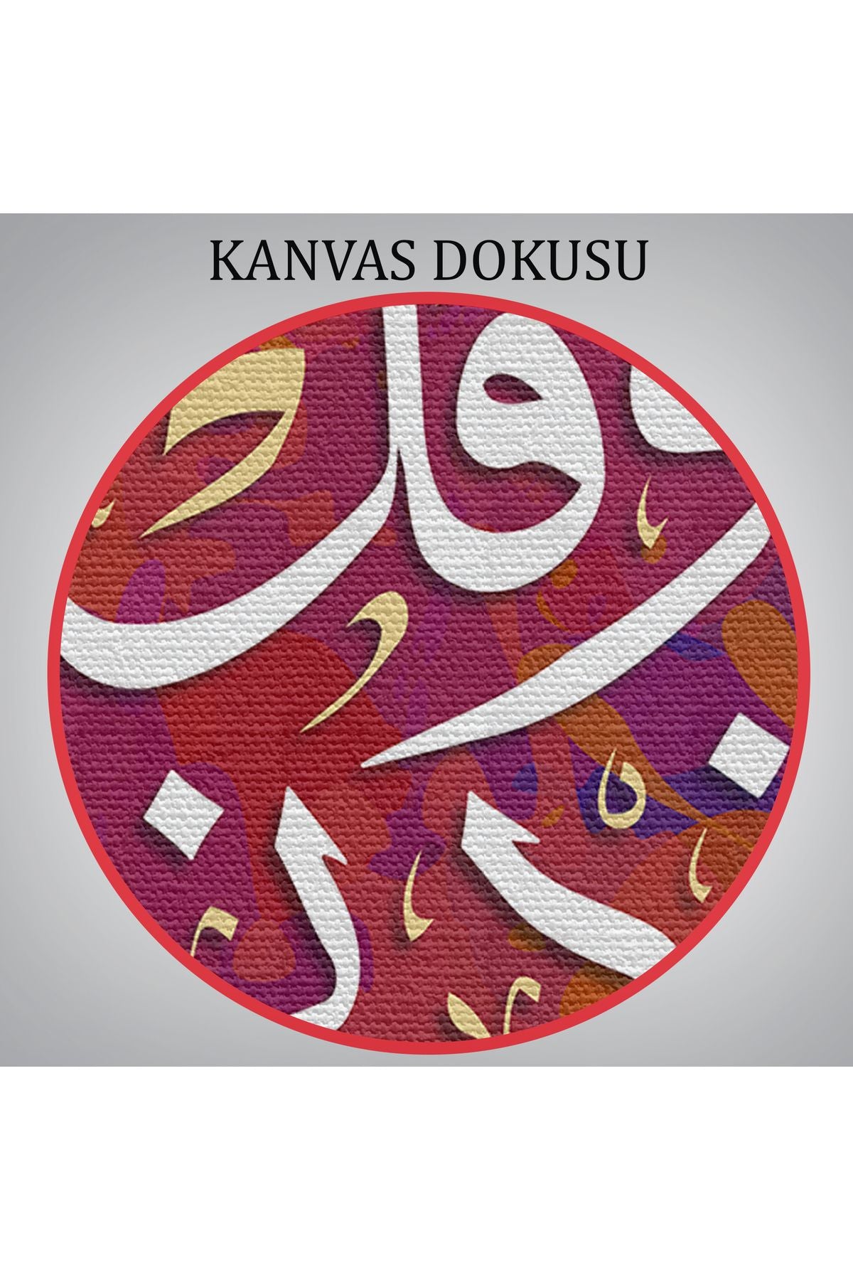 Rabbim, İlmimi Artır! Taha Suresi 114. Ayet Yazılı Dekoratif Kanvas Tablo-3407