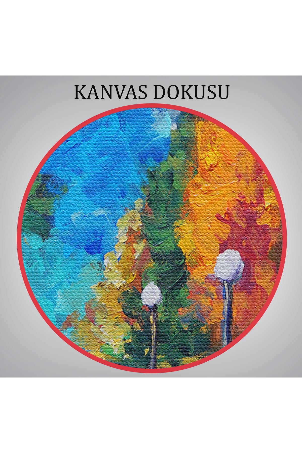 Ormanda Gece Yürüyüsü Dekoratif Kanvas Duvar Tablosu-3429