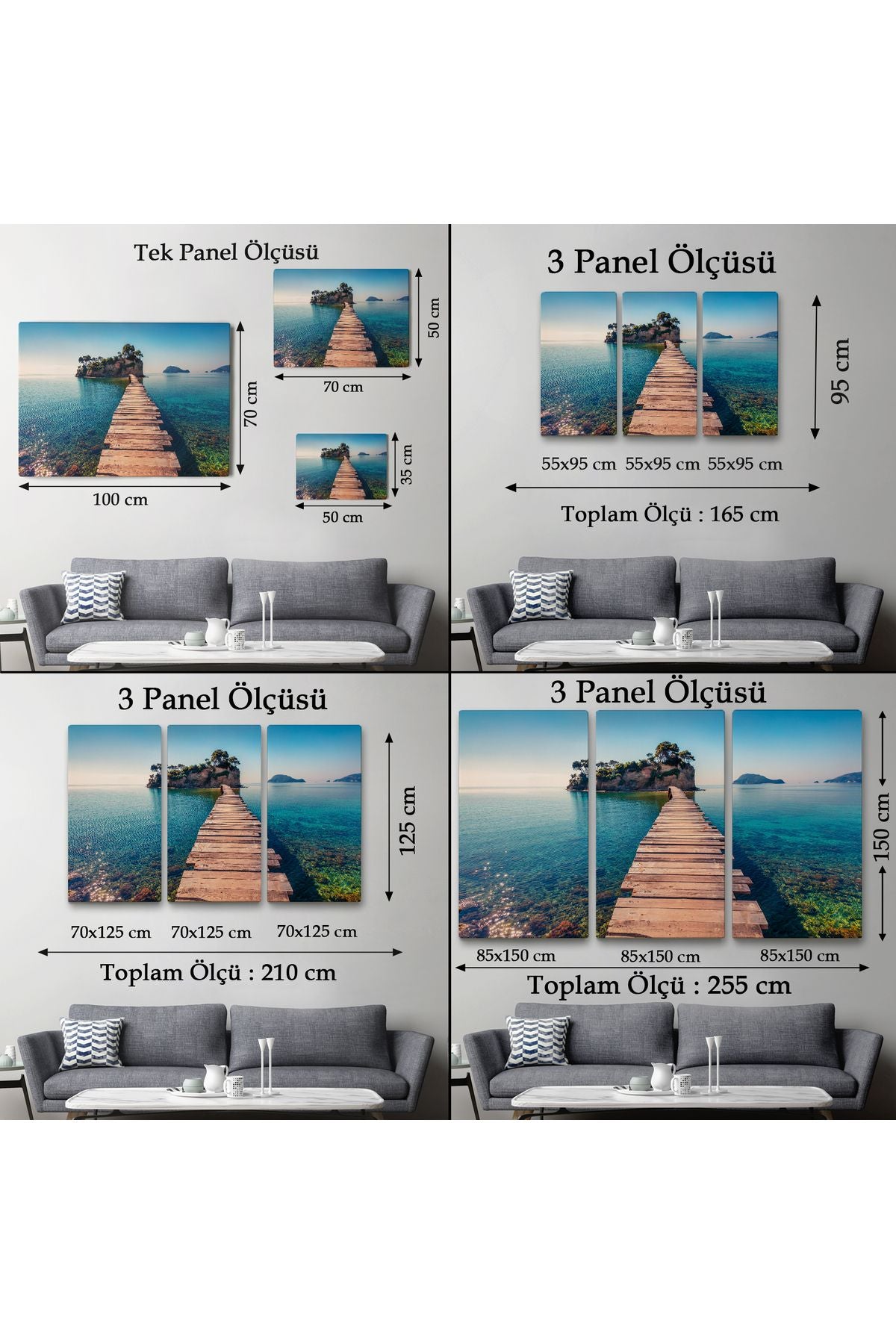 Zakinthos Adası Yunaniztan Dekoratif Kanvas Duvar Tablosu-3584