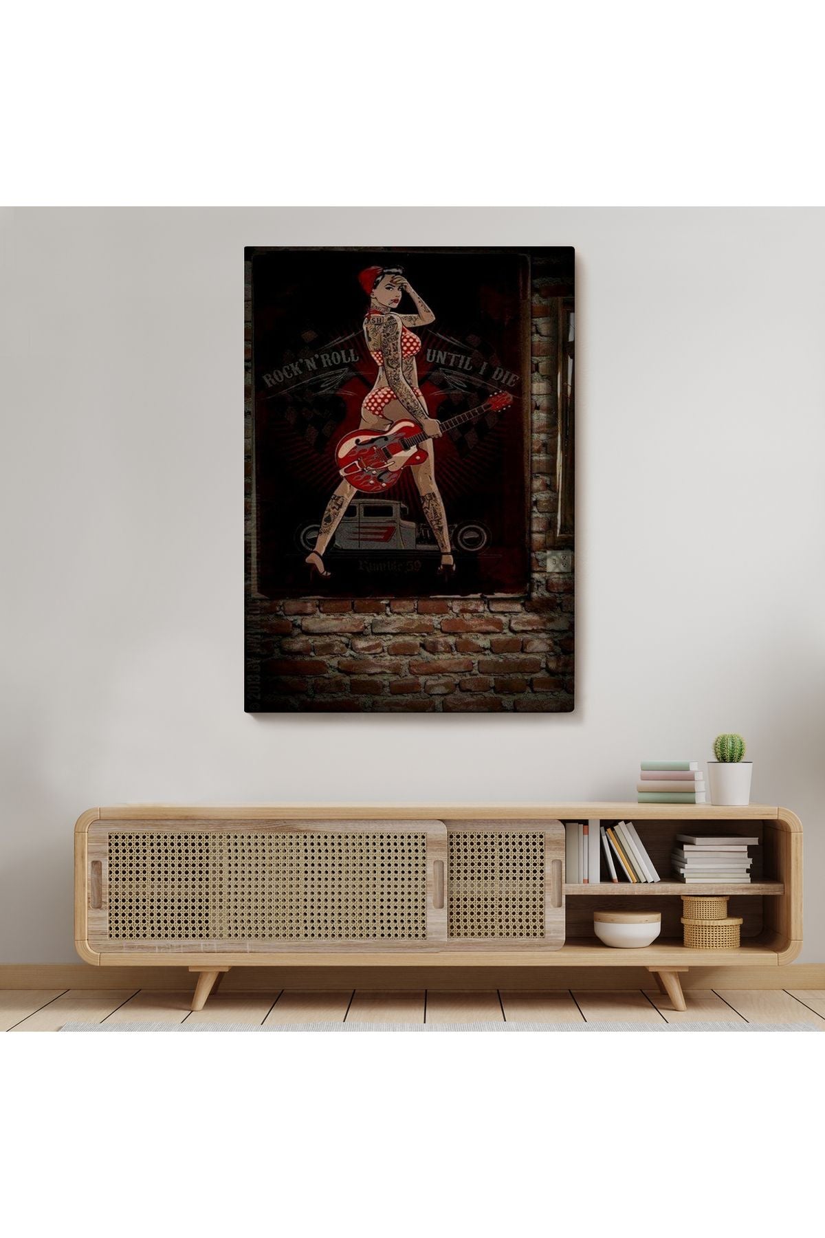 Müzisyen Kadın Dekoratif Duvar Tablosu-6496