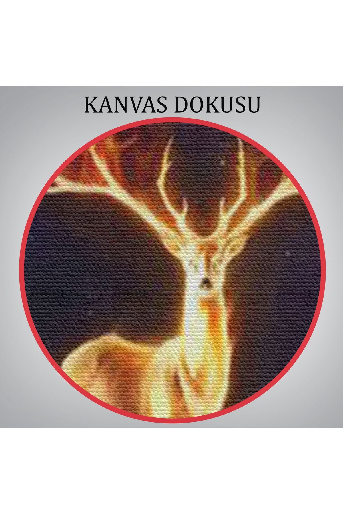 DB HG Sürreal Sarı Geyik Tablosu-6649