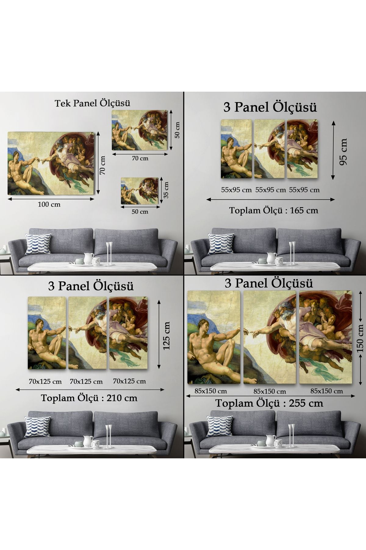 Ademin Yaratılışı Tablosu - The Creation of Adam-6631