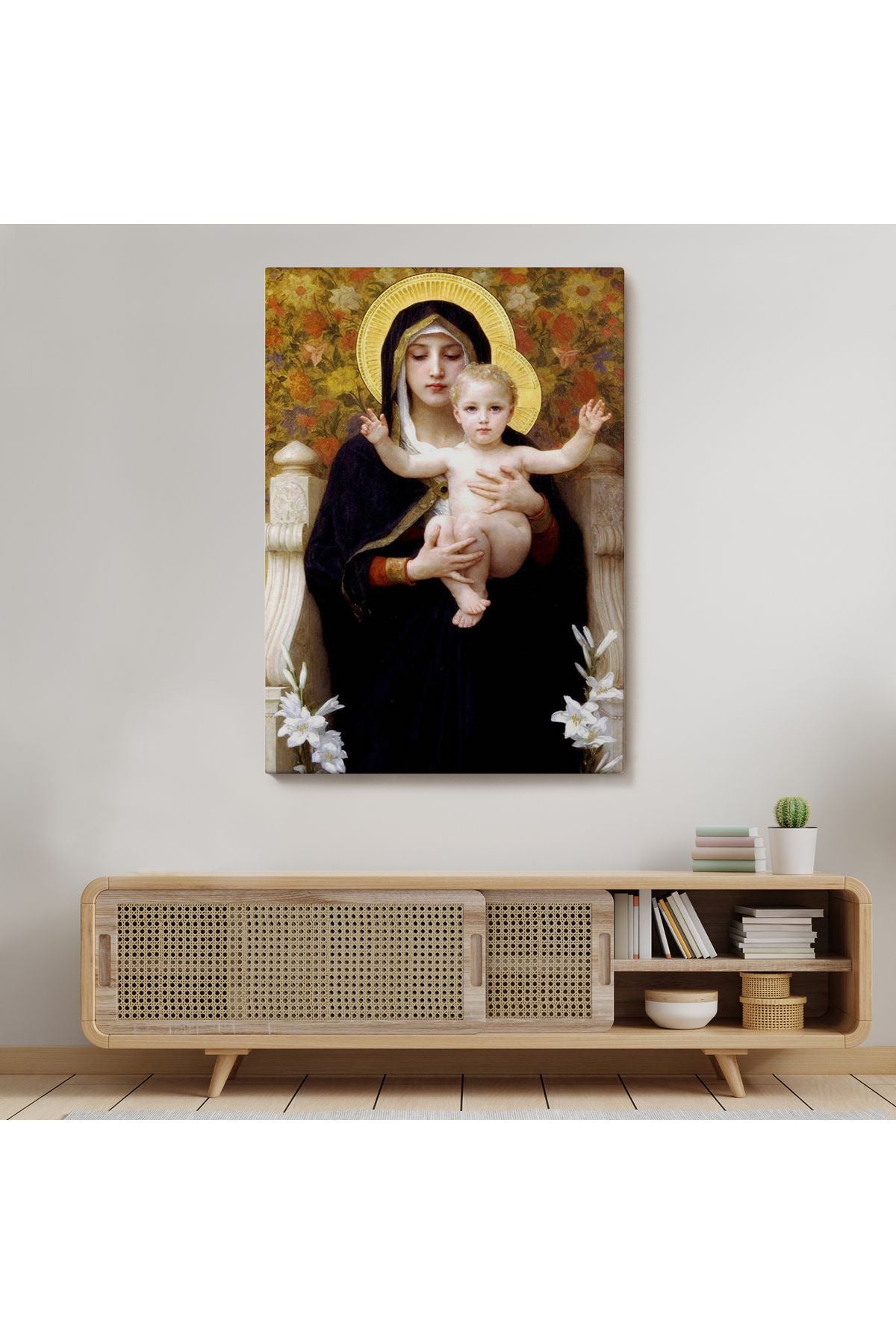 Zambak İle Bakire Tablosu - The Madonna of the Lilies-6479