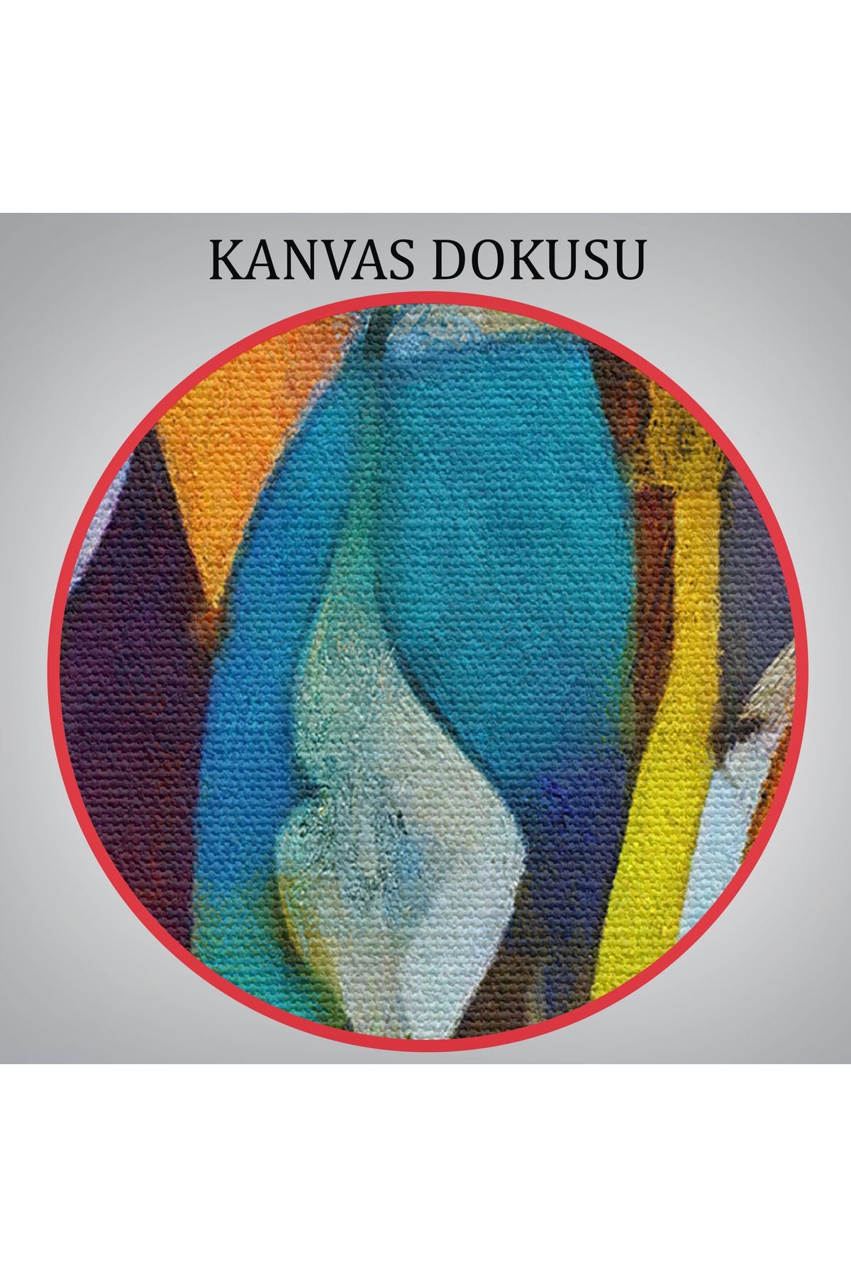 Modern Tarz Soyut Yağlıboya Görünüm Dekoratif Kanvas Duvar Tablosu-3522