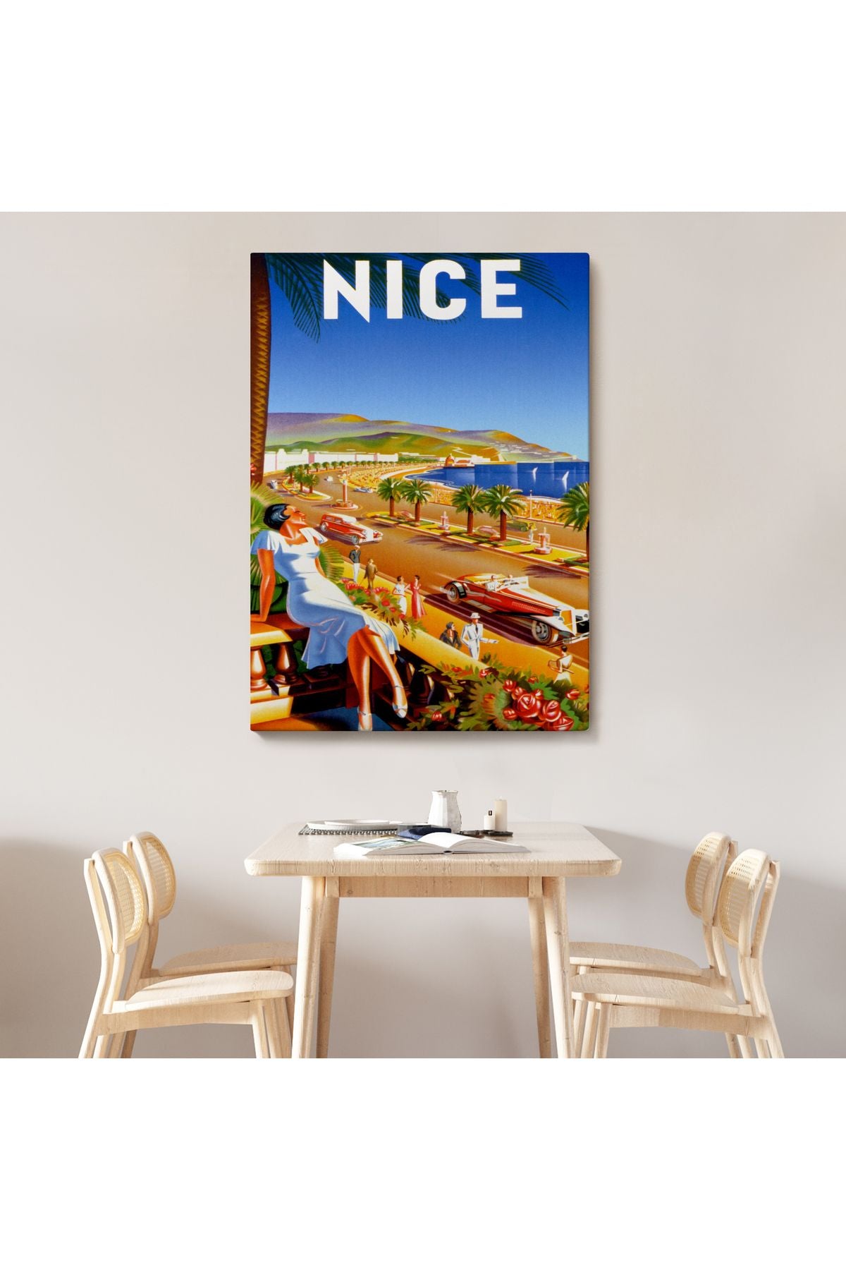 Nice Sahil Yolu Duvar Tablosu-6440