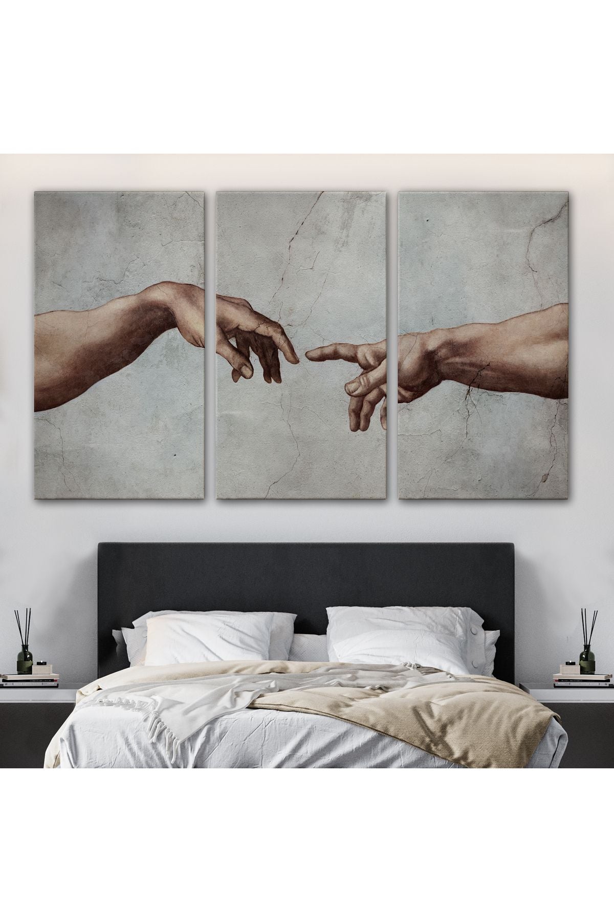 Ademin Yaratılışı Michelangelo Kanvas Tablo-3753