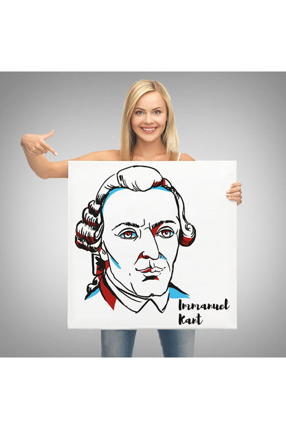Immanuel Kant Dekoratif Kanvas Tablo-5820