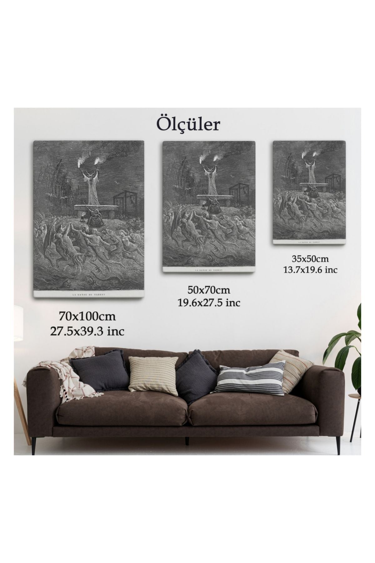 Kanvas Tablo, Duvar Dekoru, Şabat Dansı Eseri Gustave Dore 6174 BUNGKNV