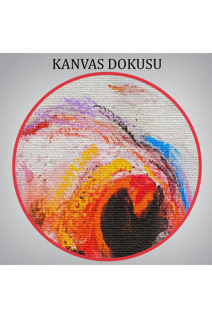 arg001 seri Modern Sanat İnek Portresi Dekoratif Kanvas Duvar Tablo-5936