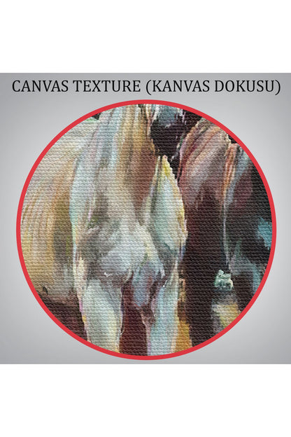 Koşan Atlar Dekoratif Duvar Tablosu-3670