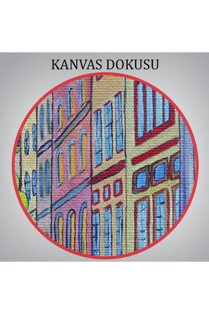 Seattle Şehir Merkezi Öncü Meydanı Kanvas Tablo-5899