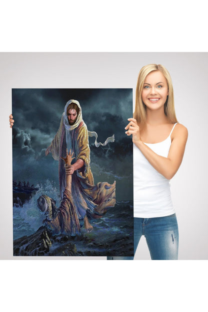 Rab İsa Peteri Kurtarma Tablosu, Kilise Hediyesi Long live Christ the King Jesus Christ -6392