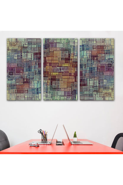 Soyut Yağlıboya Görünüm Dekoratif Kanvas Tablo-3446