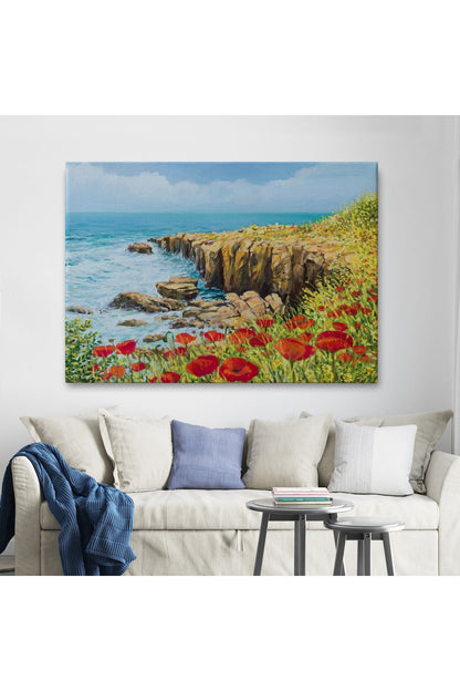 Deniz Manzaralı Dekoratif Kanvas Duvar Tablosu-3431