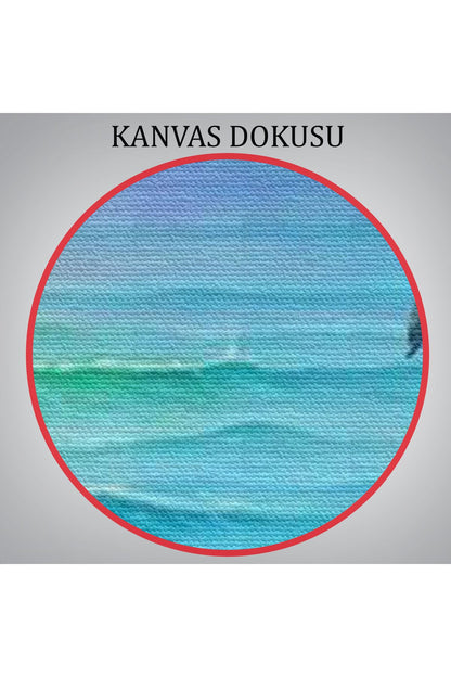 mstseri001 Okyanus Düşlerı Kuran Kız Duvar Tablosu-6209