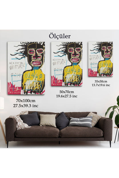 Jean Michel Basquiat'ın Kendi Portresi Kanvas Tablo-4967