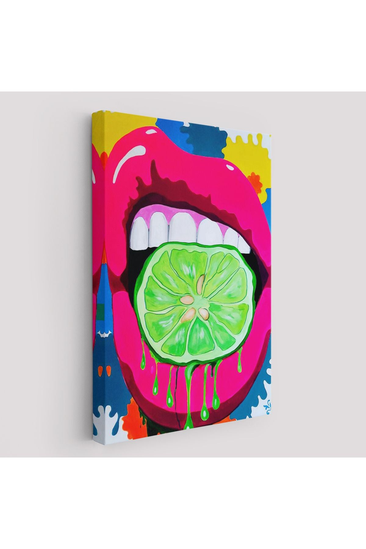 Pop Art, Sokak Sanatı Renkli Dekoratif Duvar Tablosu-6127