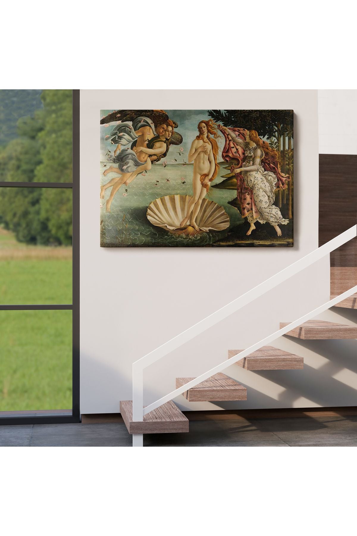 Dekoratif Duvar Tablosu-Venüs'ün Doğuşu Eseri Sandro Botticelli Kanvas Tablo 5163