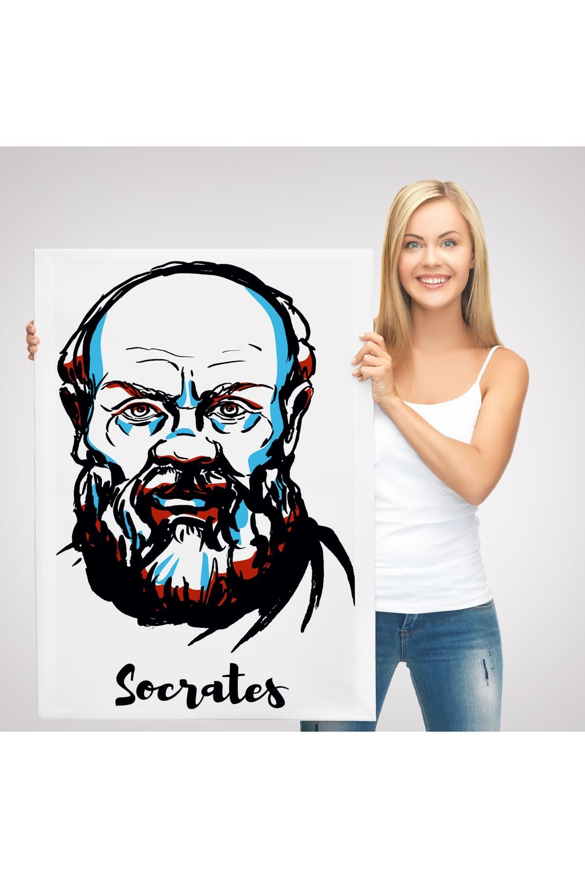 DB HG Socrates Dekoratif Kanvas Tablo-5969