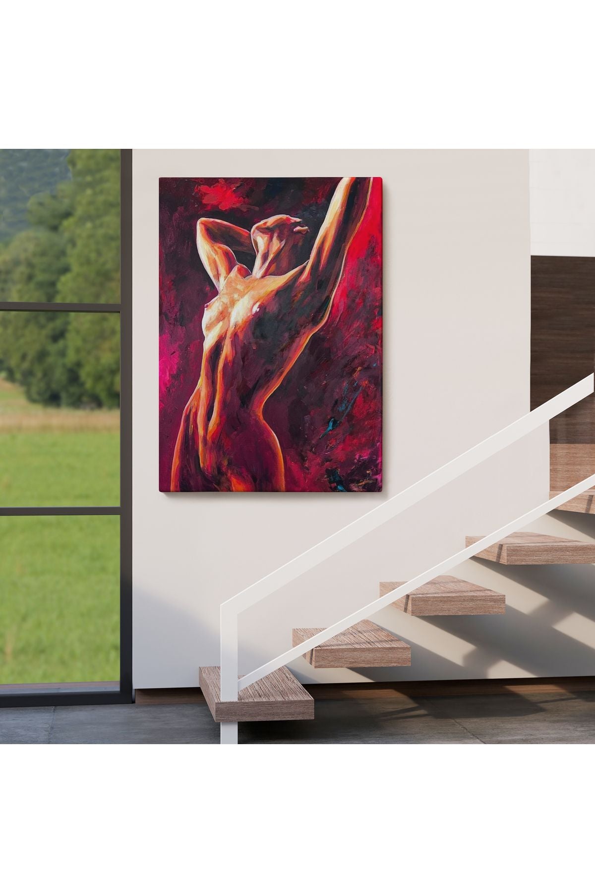 Dans Eden Çıplak Kadın Dekoratif Duvar Tablosu-6399