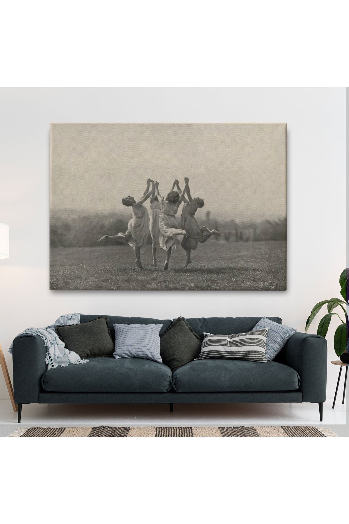 Özel Tasarım İsviçreli Fotoğrafçı Frederick Boissonnas Dans Eden Kadınlar Tablosu-6656