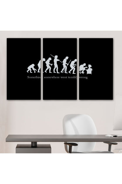 Bir Yerde Bir Şey Çok Yanlış Gitti Kanvas Duvar Tablosu-5410
