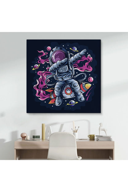 Dans Eden Astronot Kanvas Tablo-5069