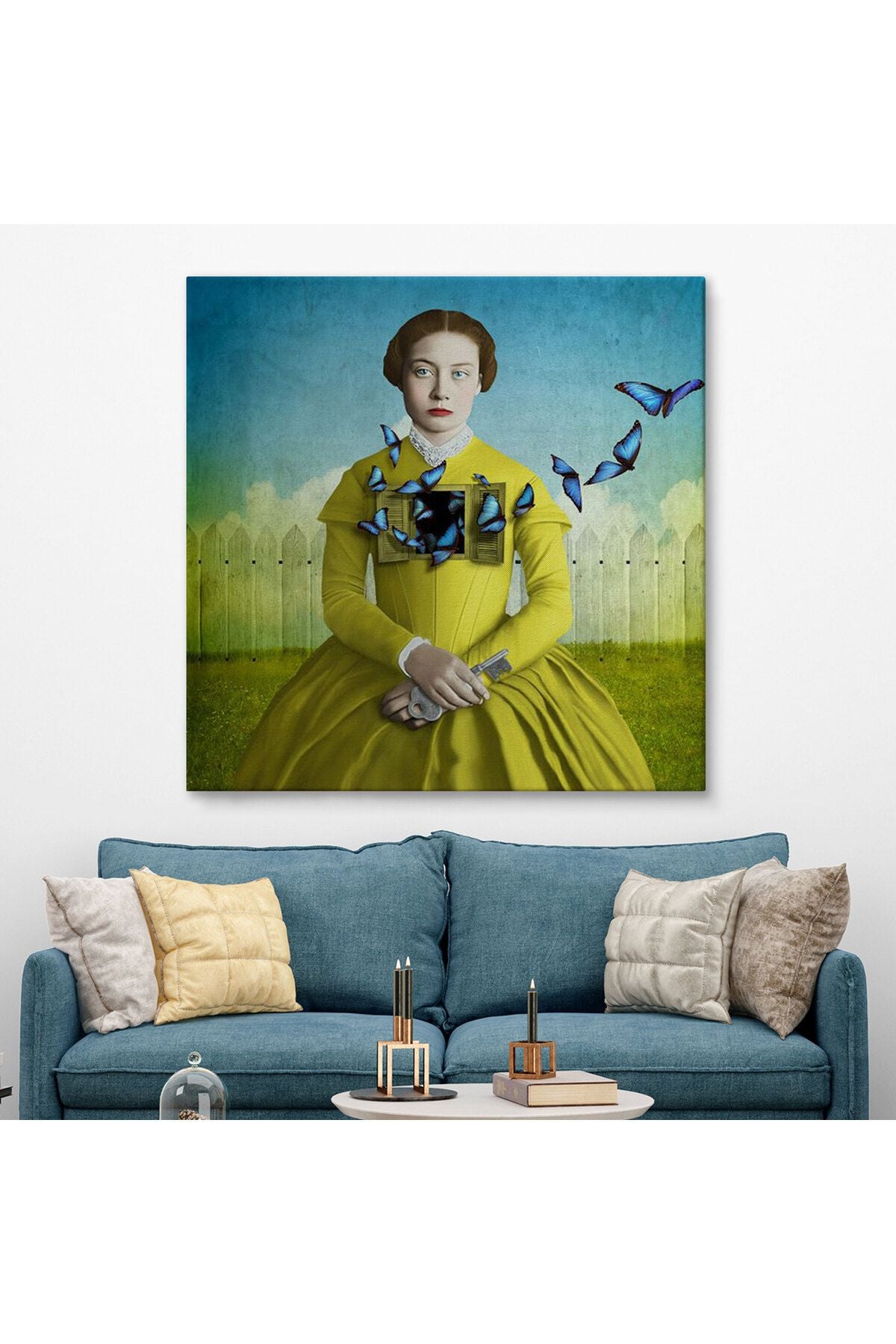 Ruhların Uçmasına İzin Ver, Gerçeküstü Sanat Kanvas Tablo-5853