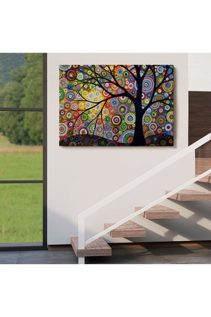 Sürreal Ağaçtaki Renkler Senfonisi Tablosu-6645