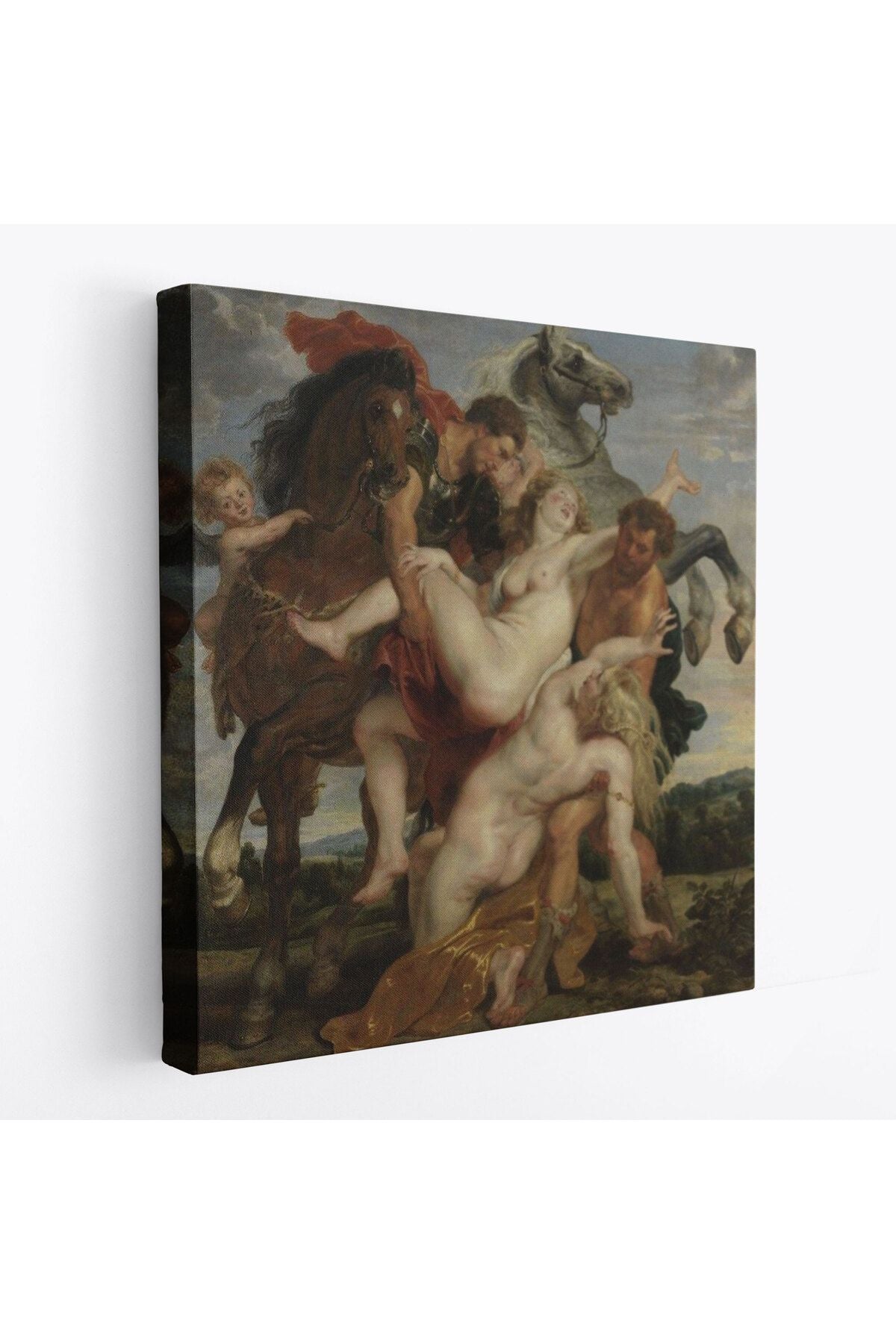 Peter Paul Rubens The Rape of Leucippus' Daughters Kanvas Tablo -5880