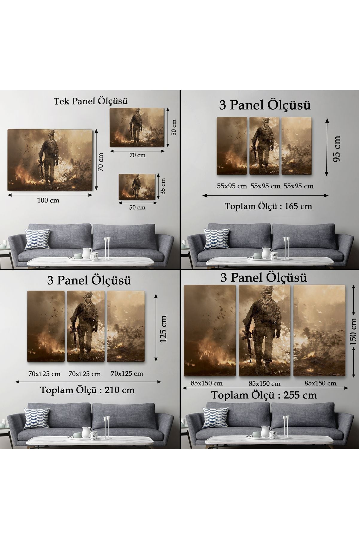 Dekoratif Kanvas Tablo-Call Of Duty PC Oyunu Duvar Tablosu 6572