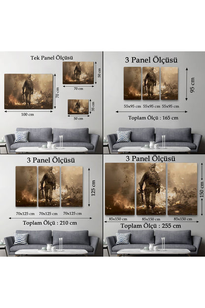 Dekoratif Kanvas Tablo-Call Of Duty PC Oyunu Duvar Tablosu 6572