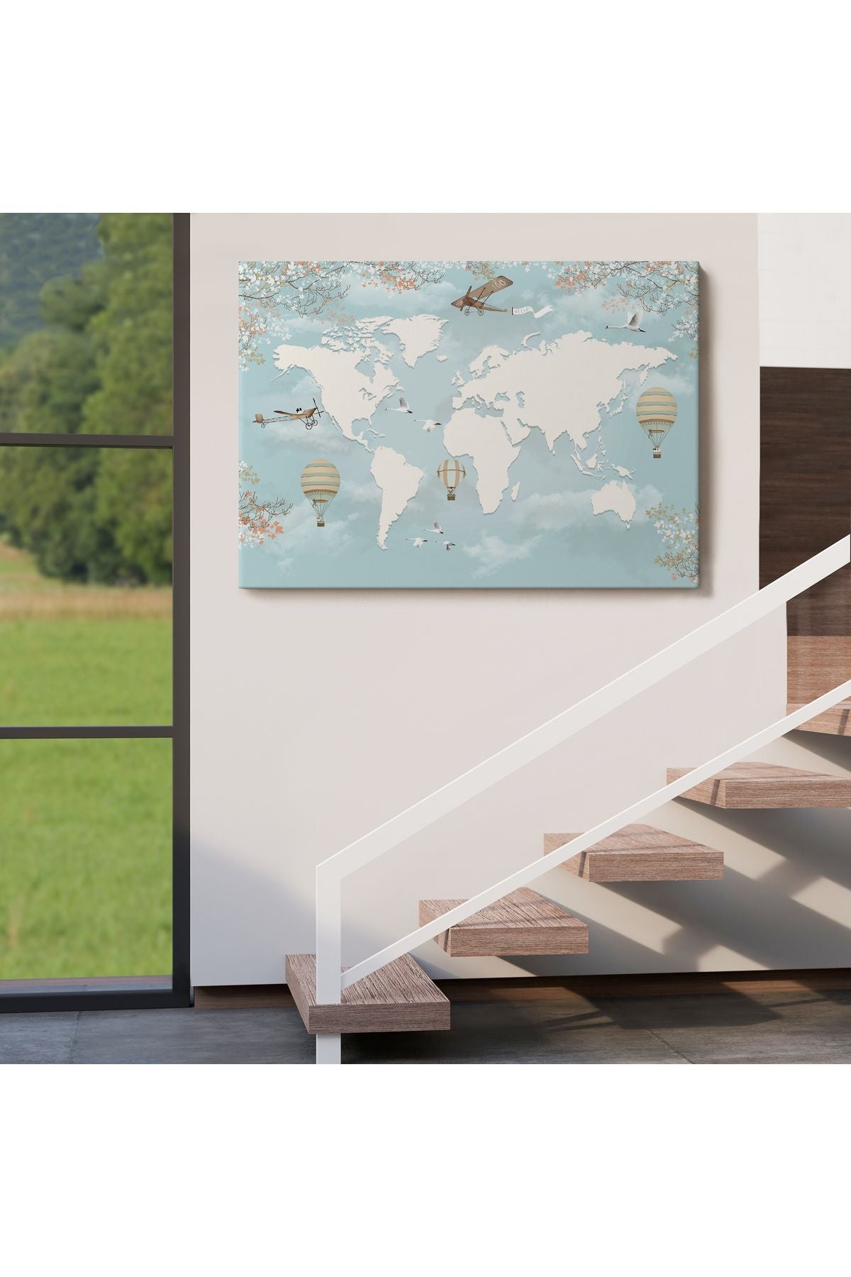 Çocuk Odası İçin Dekoratif Kanvas Duvar Tablosu-3674