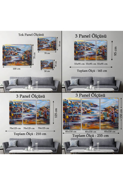 Volkan Eteğindeki Kasaba Duvar Tablosu-1226